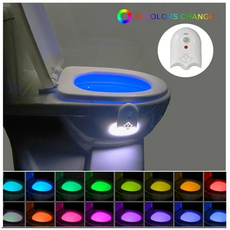 2Pack Motion Sensor Glow Lamp 16 Color Changing Bathroom Toilet Bowl Night Light 2Pack Motion Sensor Glow Lamp 16 Color Changing Bathroom Toilet Bowl Night Light